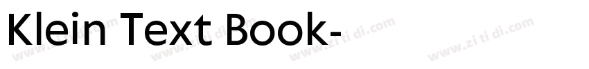 Klein Text Book字体转换